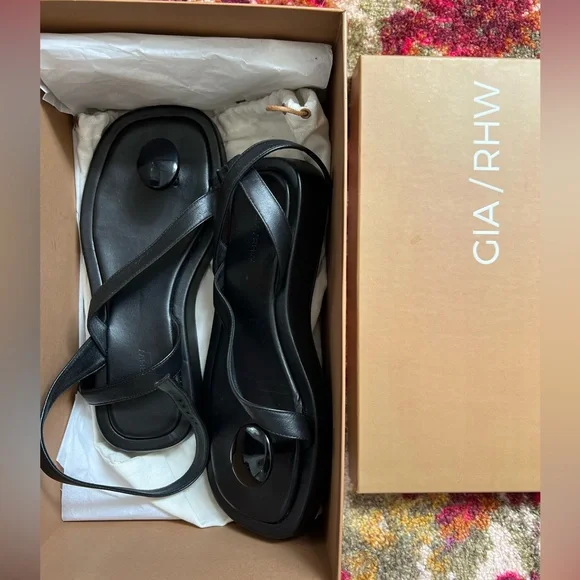 GIA X ROSIE flat wrap sandal size 8 - Picture 6 of 11